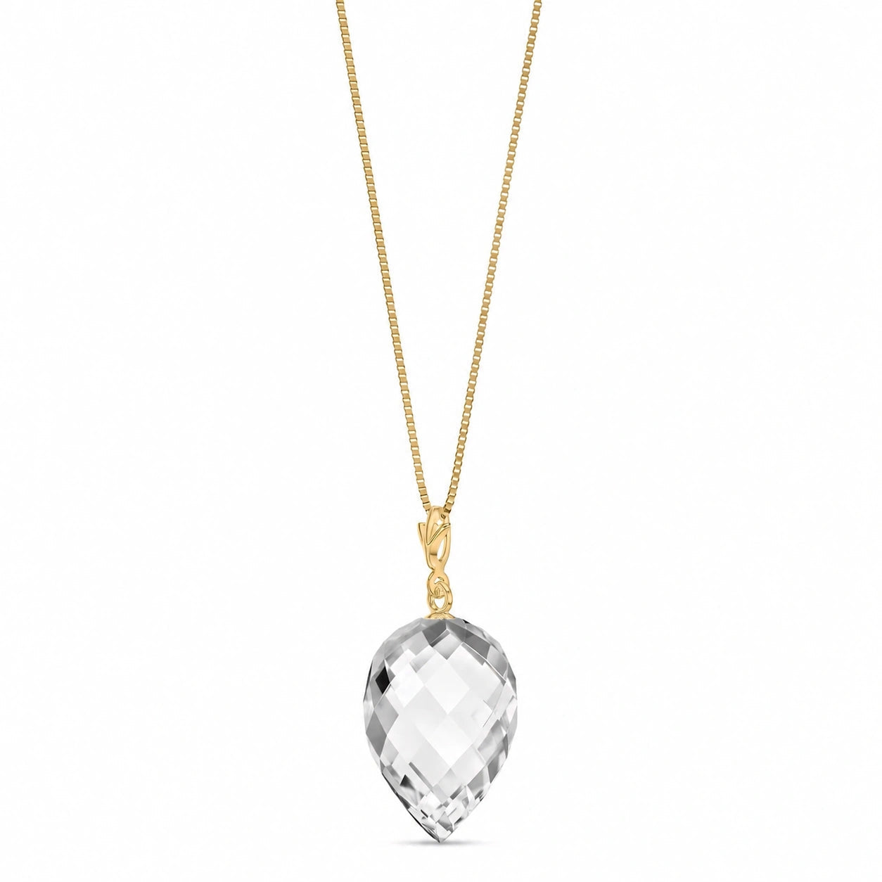 Yellow Gold White Topaz — Serapia