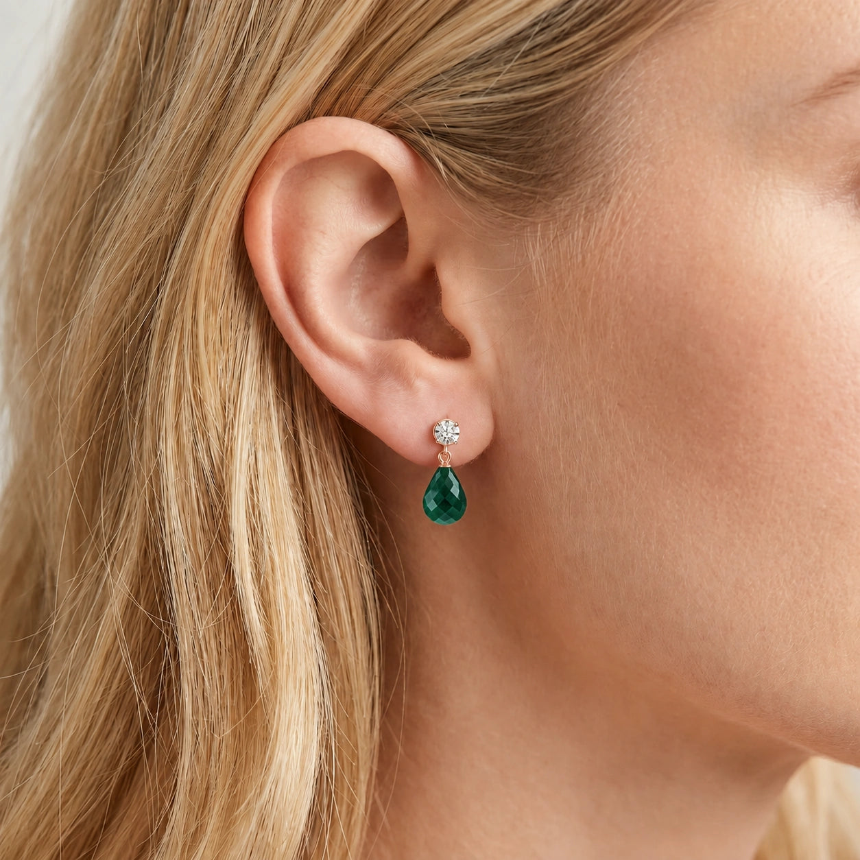 Rose Gold Emerald & Diamond — Mercedes