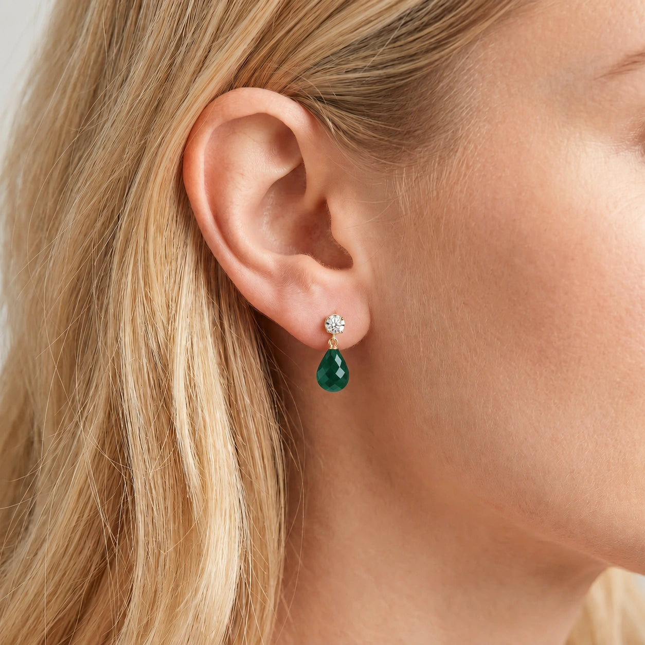Yellow Gold Emerald & Diamond — Mercedes