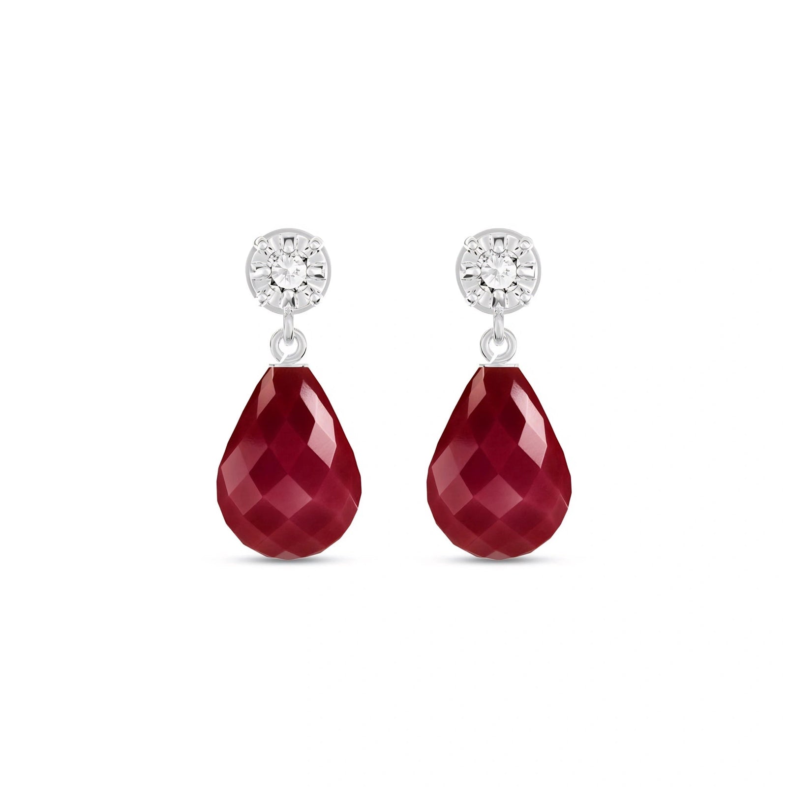 White Gold Ruby & Diamond — Mercedes