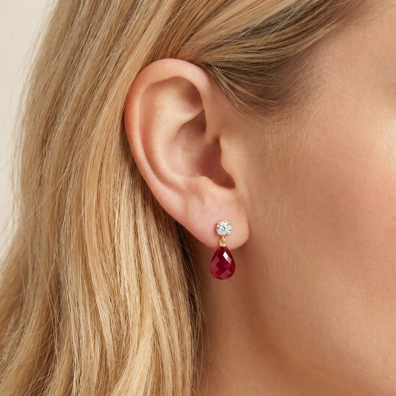 Yellow Gold Ruby & Diamond — Mercedes