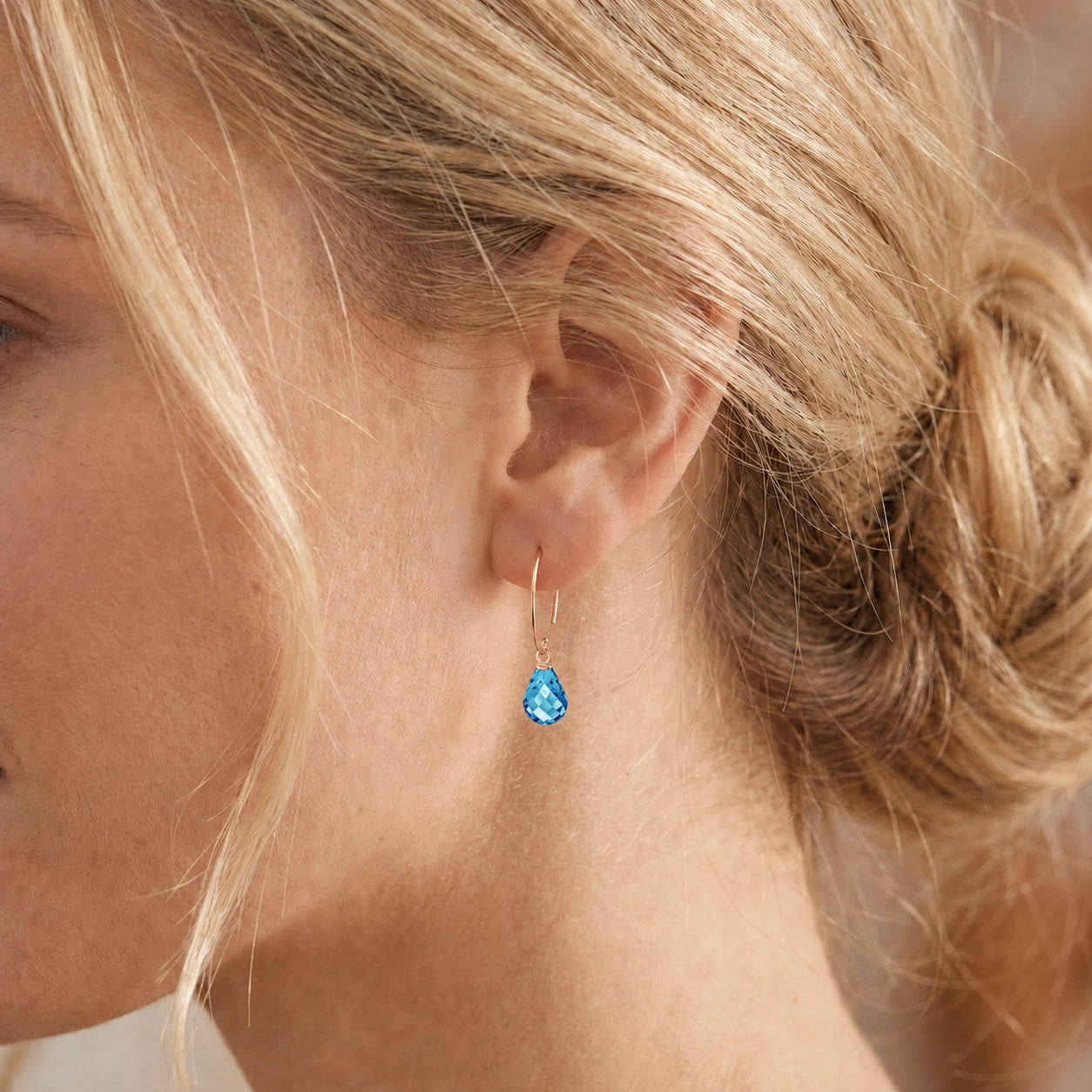 Rose Gold Blue Topaz — Mariaagata