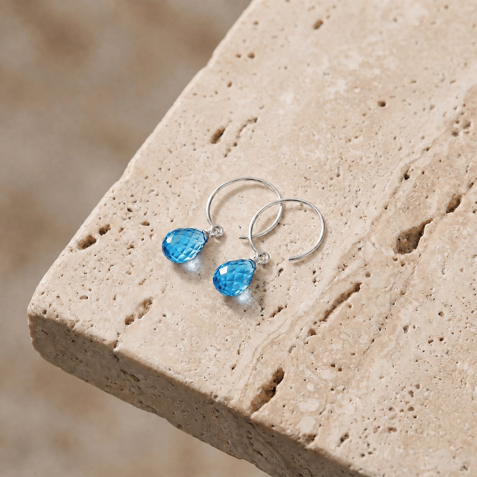 White Gold Blue Topaz — Mariaagata