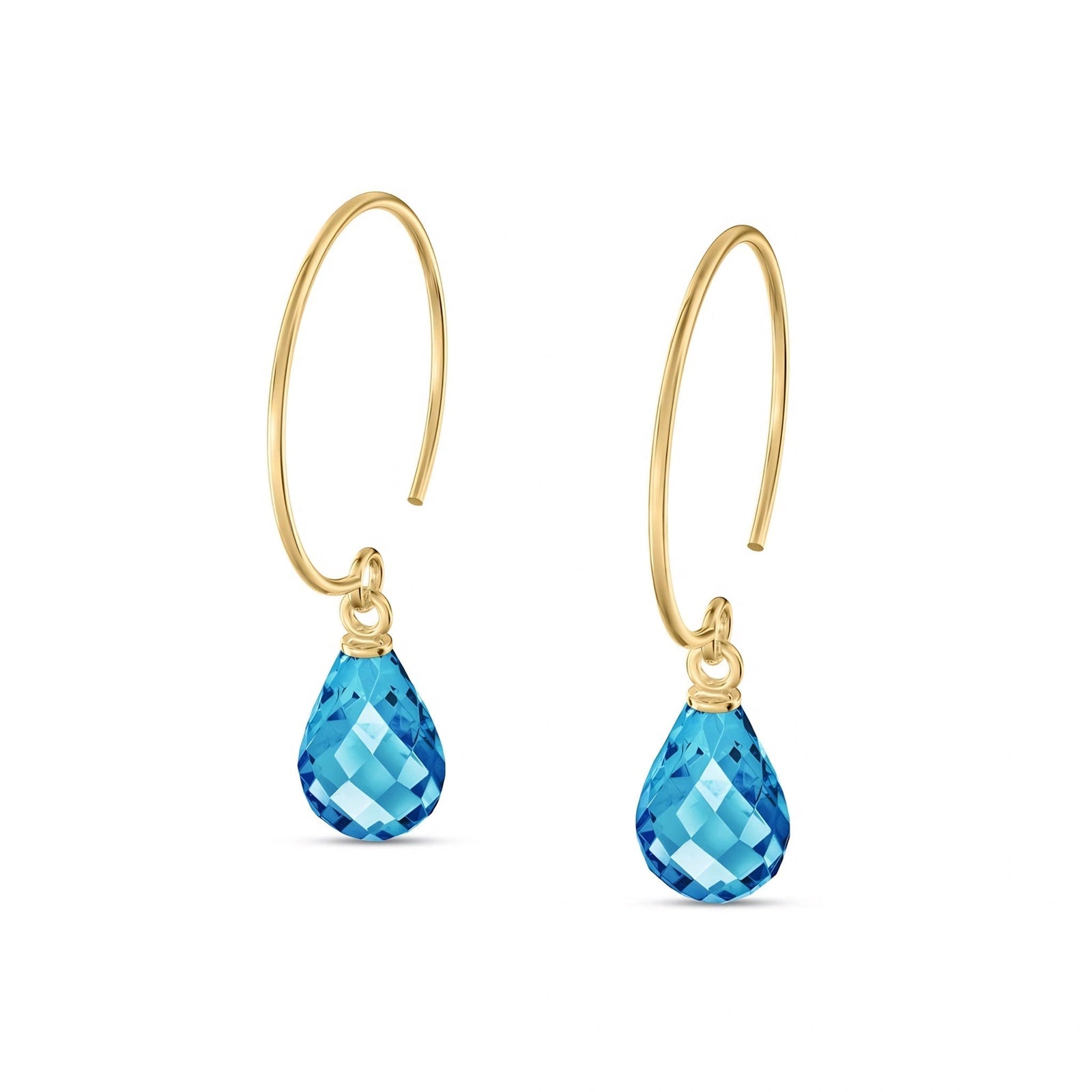 Yellow Gold Blue Topaz — Mariaagata
