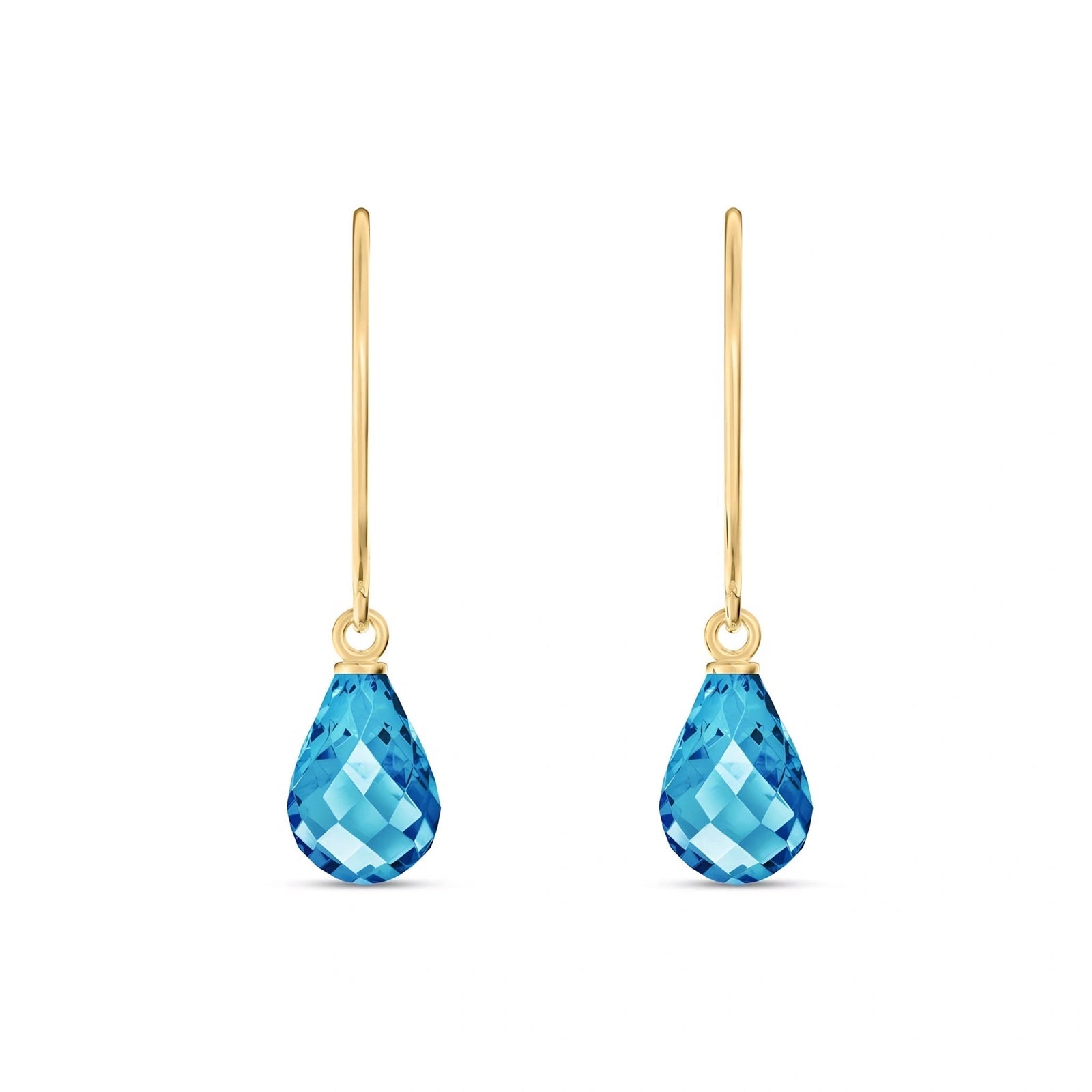 Yellow Gold Blue Topaz — Mariaagata