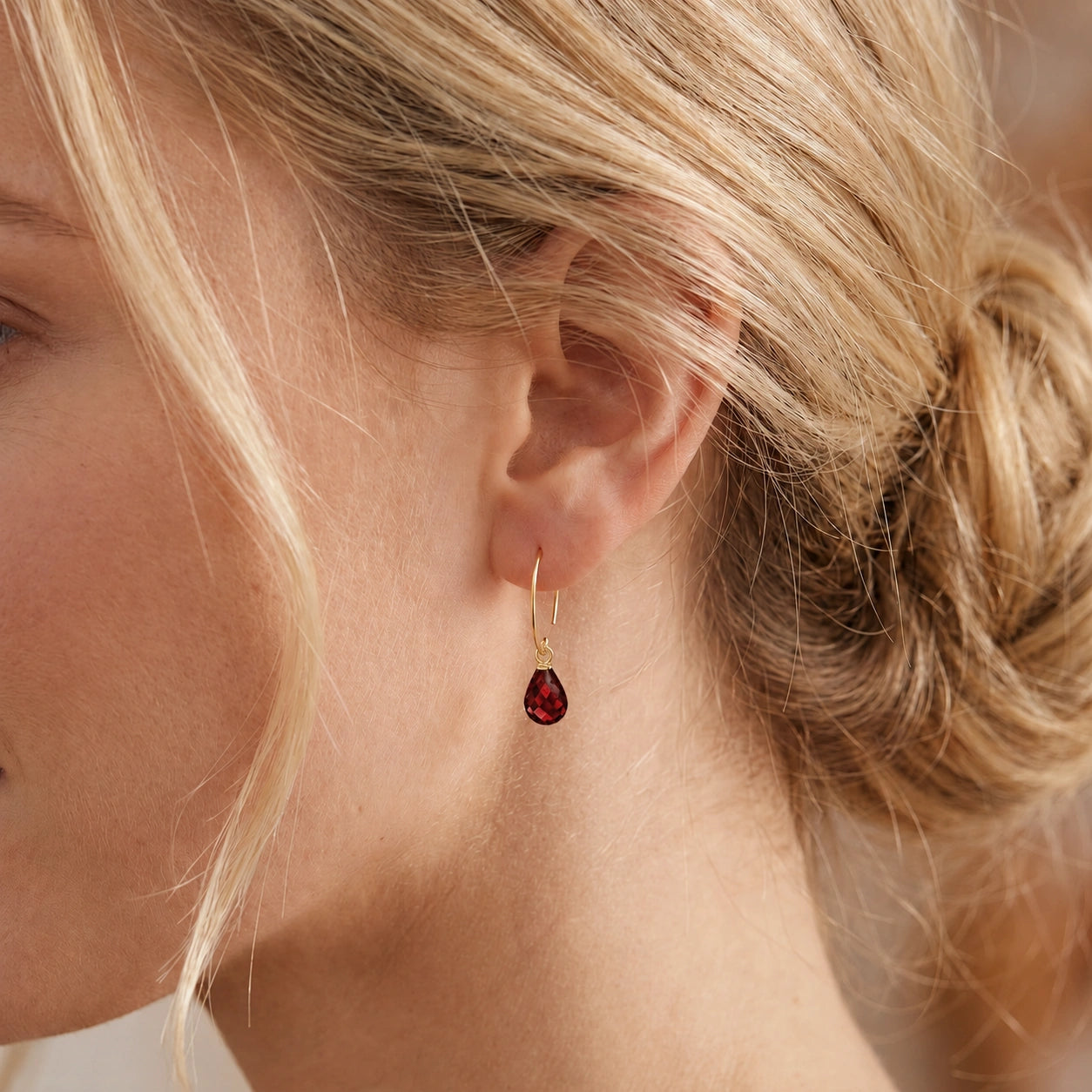 Yellow Gold Garnet — Mariaagata