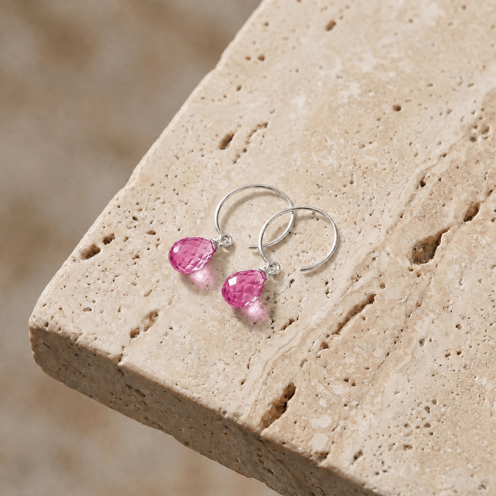 White Gold Pink Topaz — Mariaagata