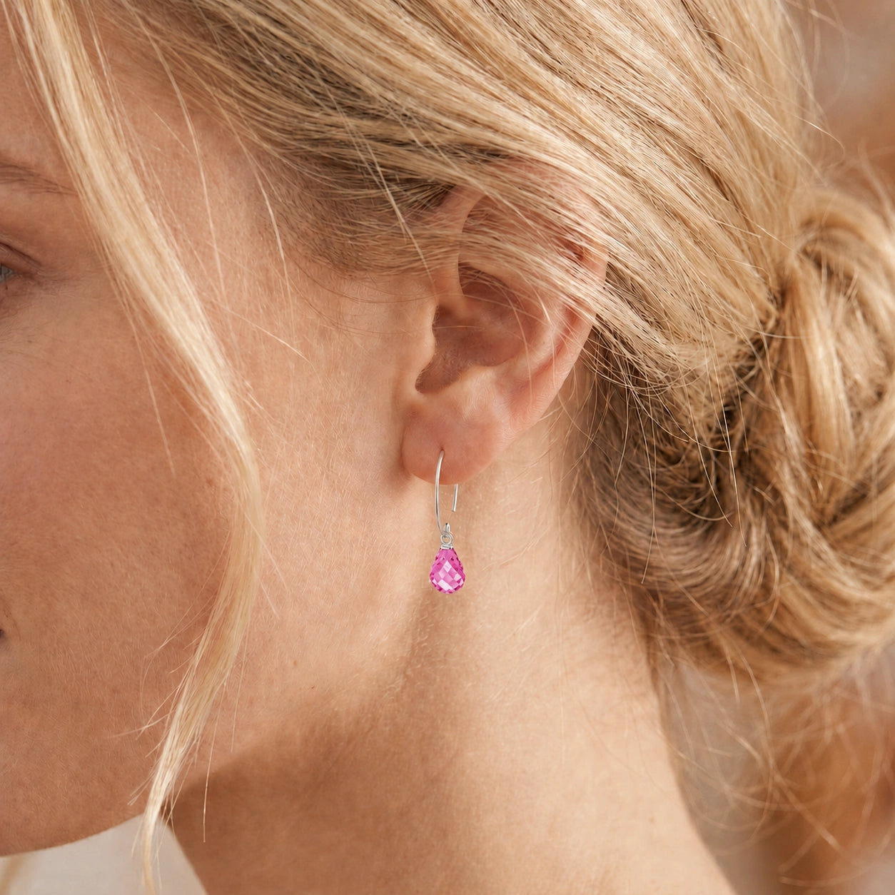White Gold Pink Topaz — Mariaagata