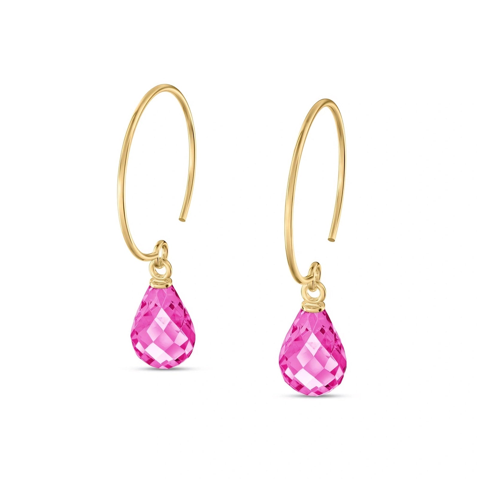 Yellow Gold Pink Topaz — Mariaagata