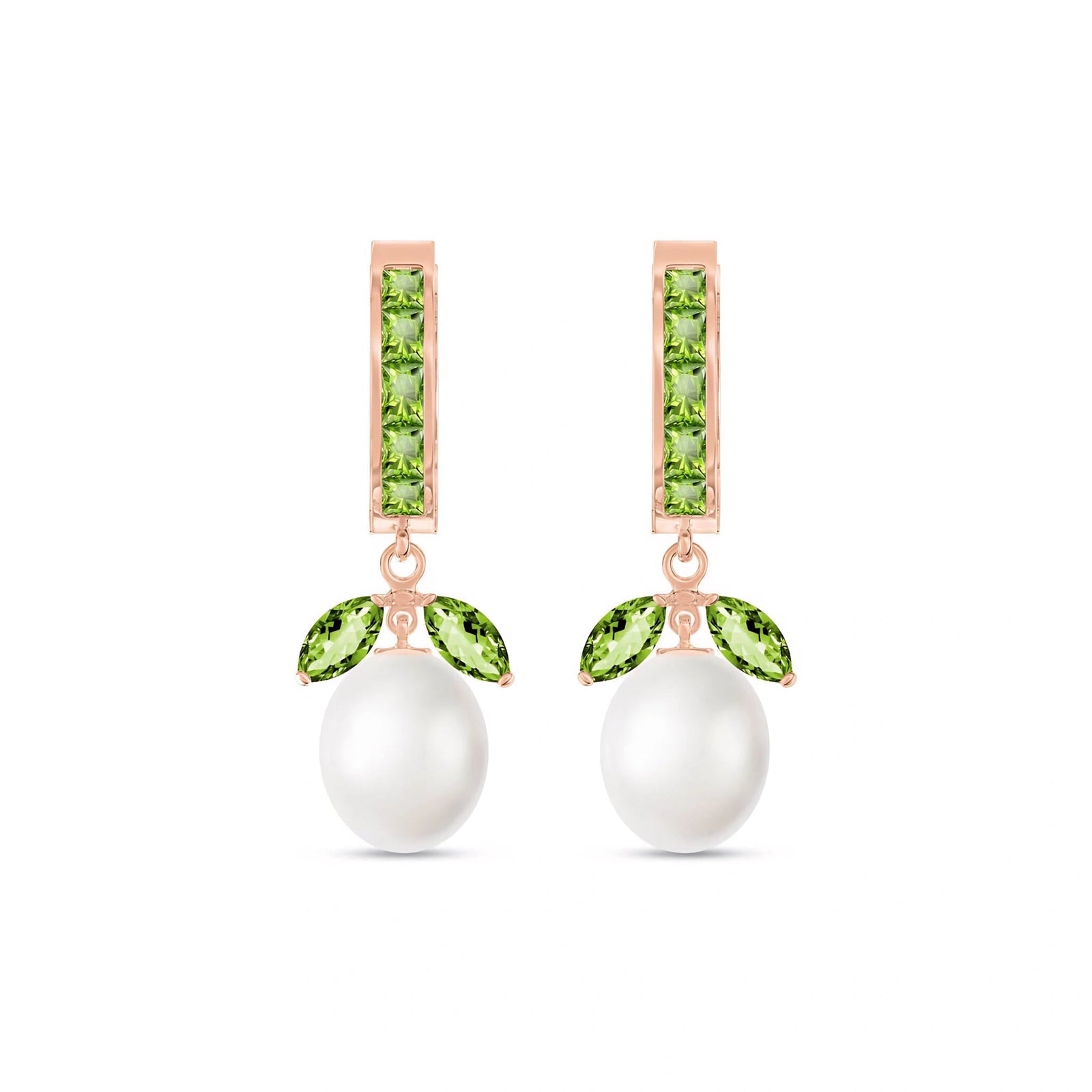 Rose Gold Pearl & Peridot — Silvestra