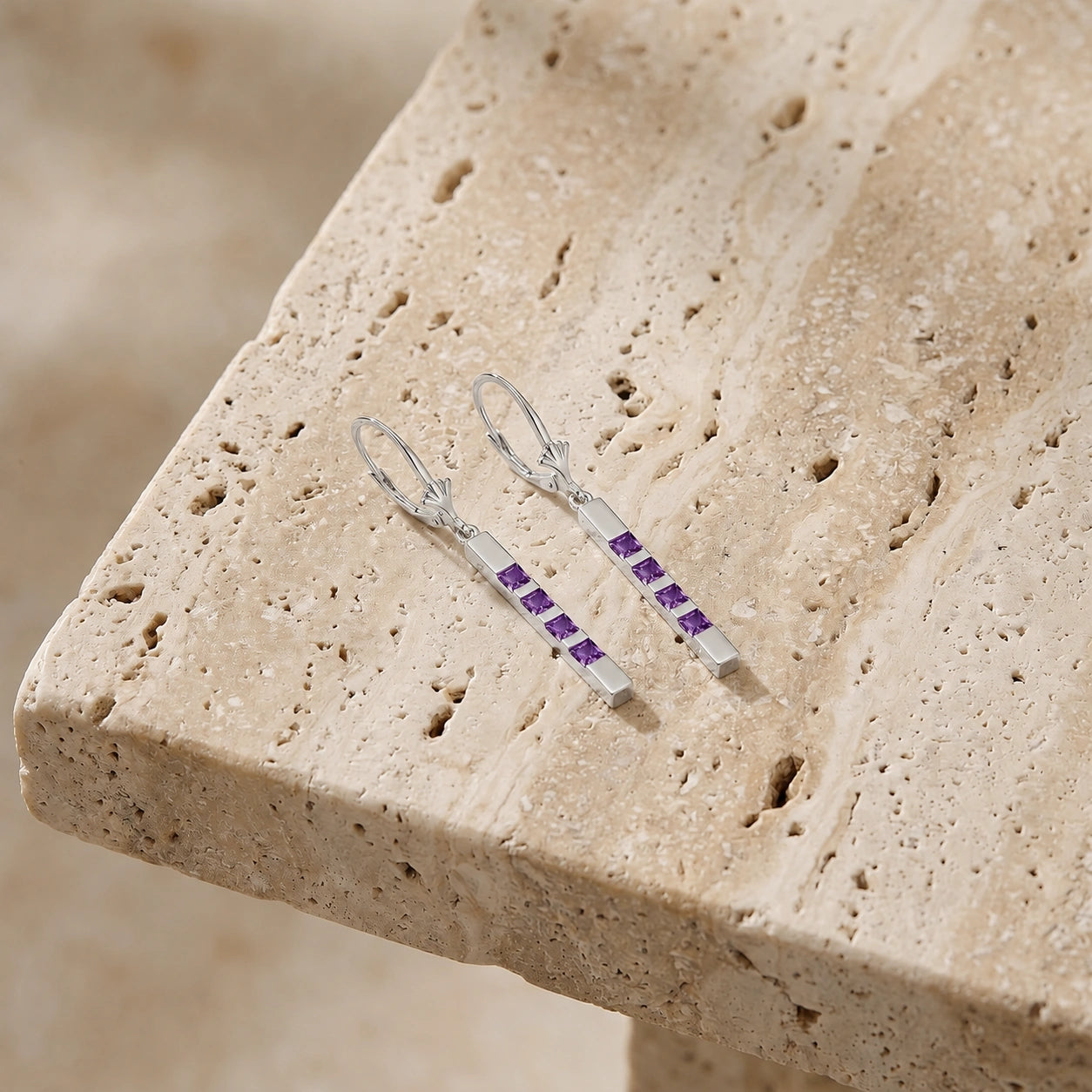 White Gold Amethyst — Simonelle