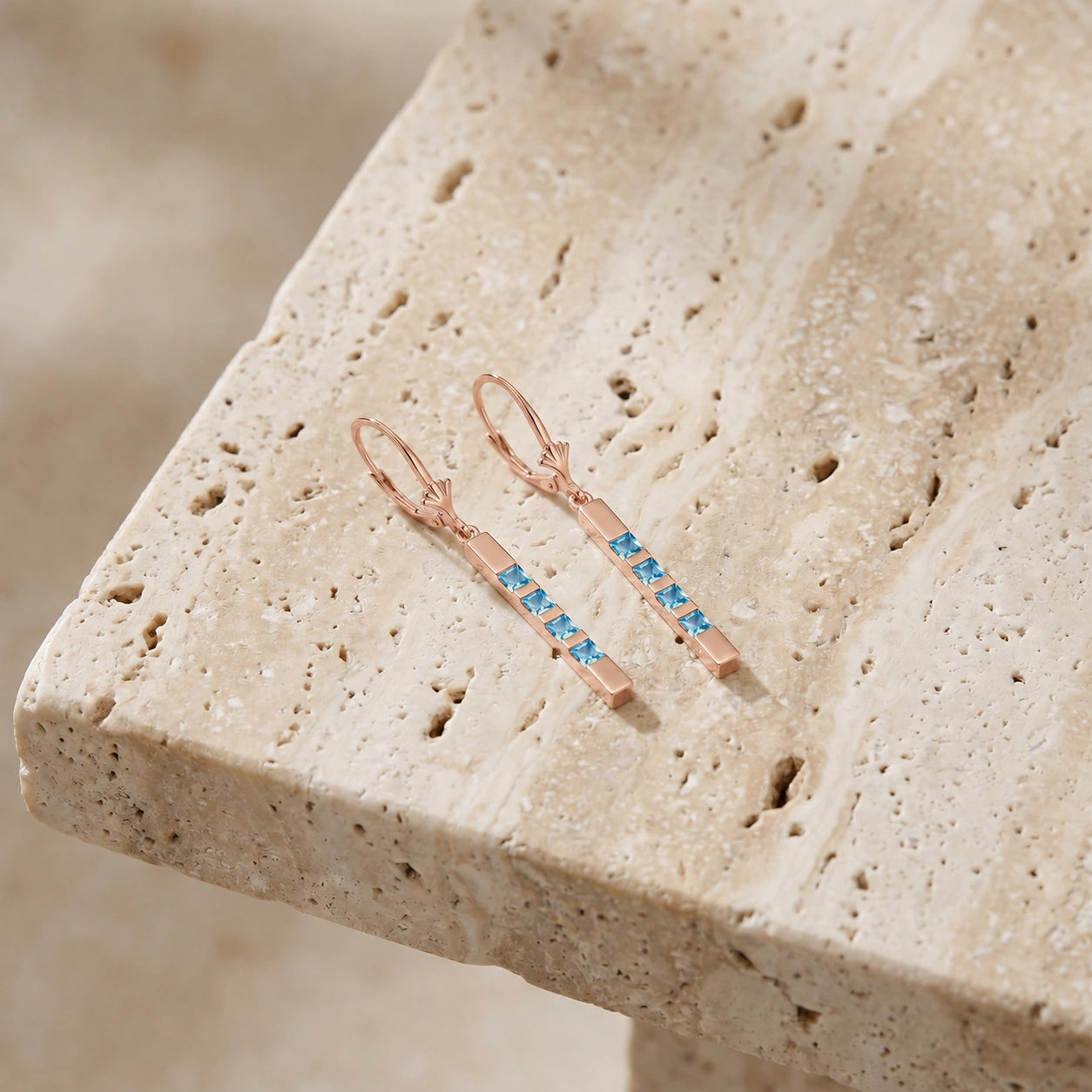 Rose Gold Blue Topaz — Simonelle