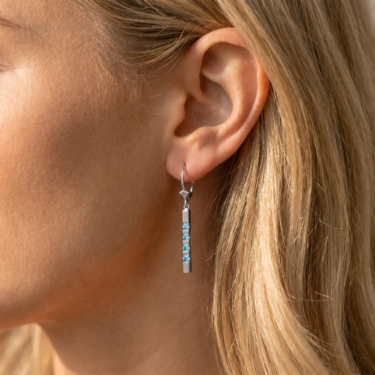 White Gold Blue Topaz — Simonelle