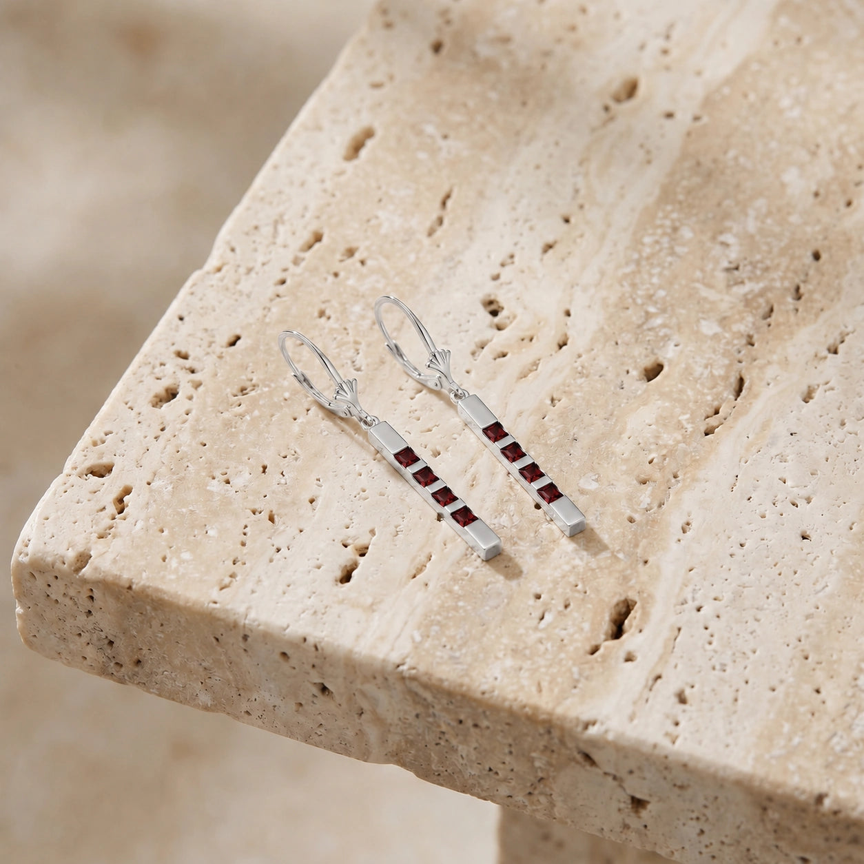 White Gold Garnet — Simonelle