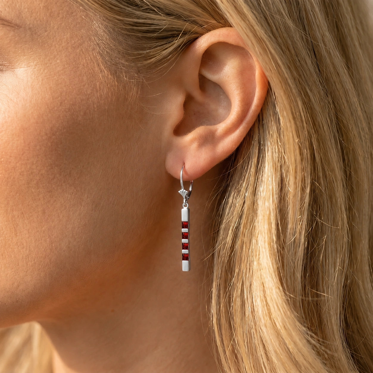 White Gold Garnet — Simonelle