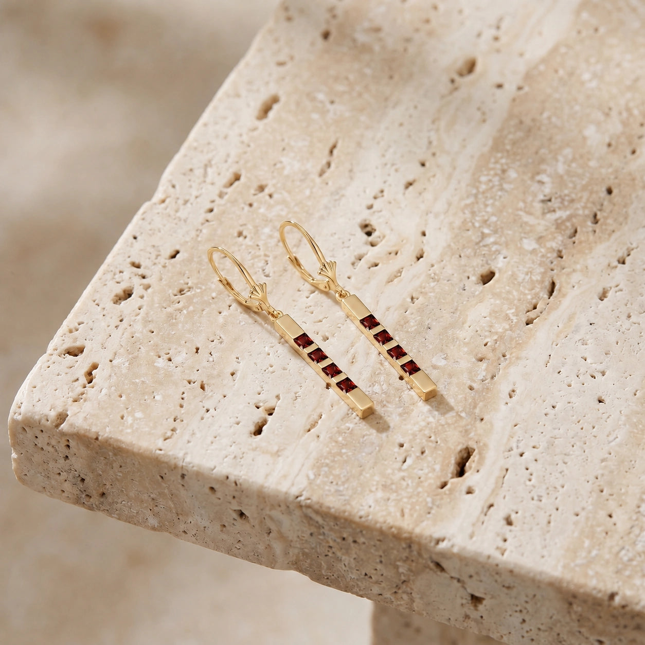 Yellow Gold Garnet — Simonelle