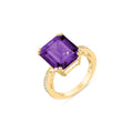Yellow Gold Amethyst & Diamond — Simonetta