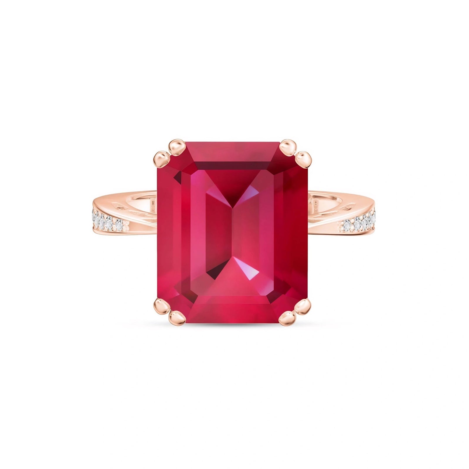 Rose Gold Ruby & Diamond — Simonetta