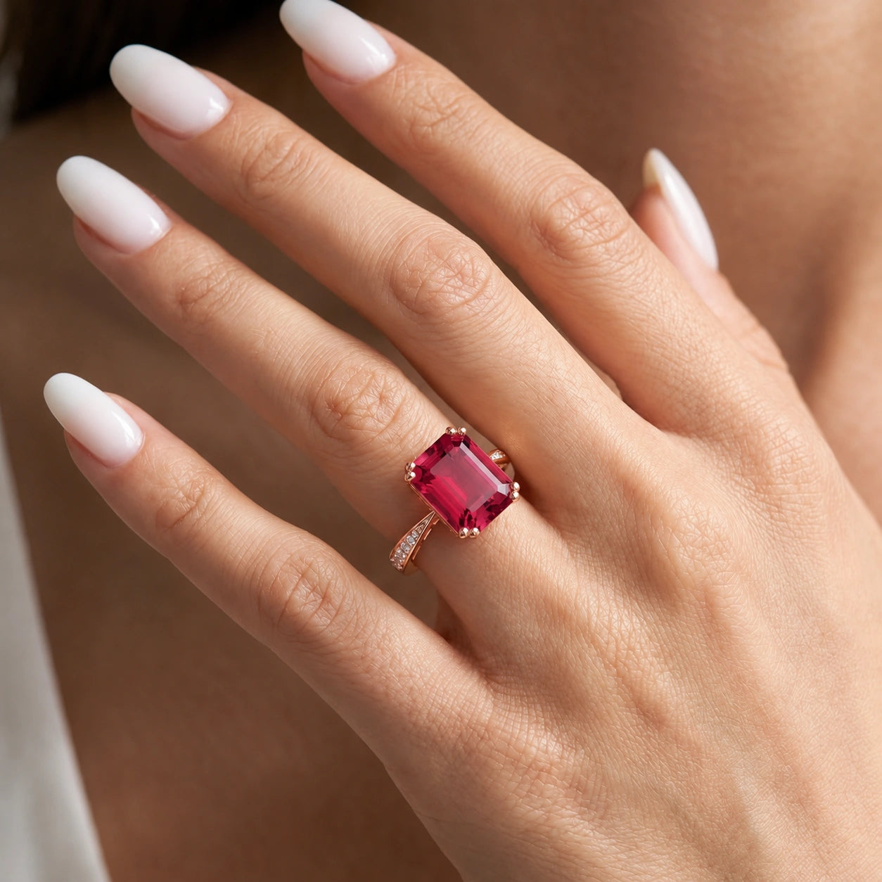 Rose Gold Ruby & Diamond — Simonetta
