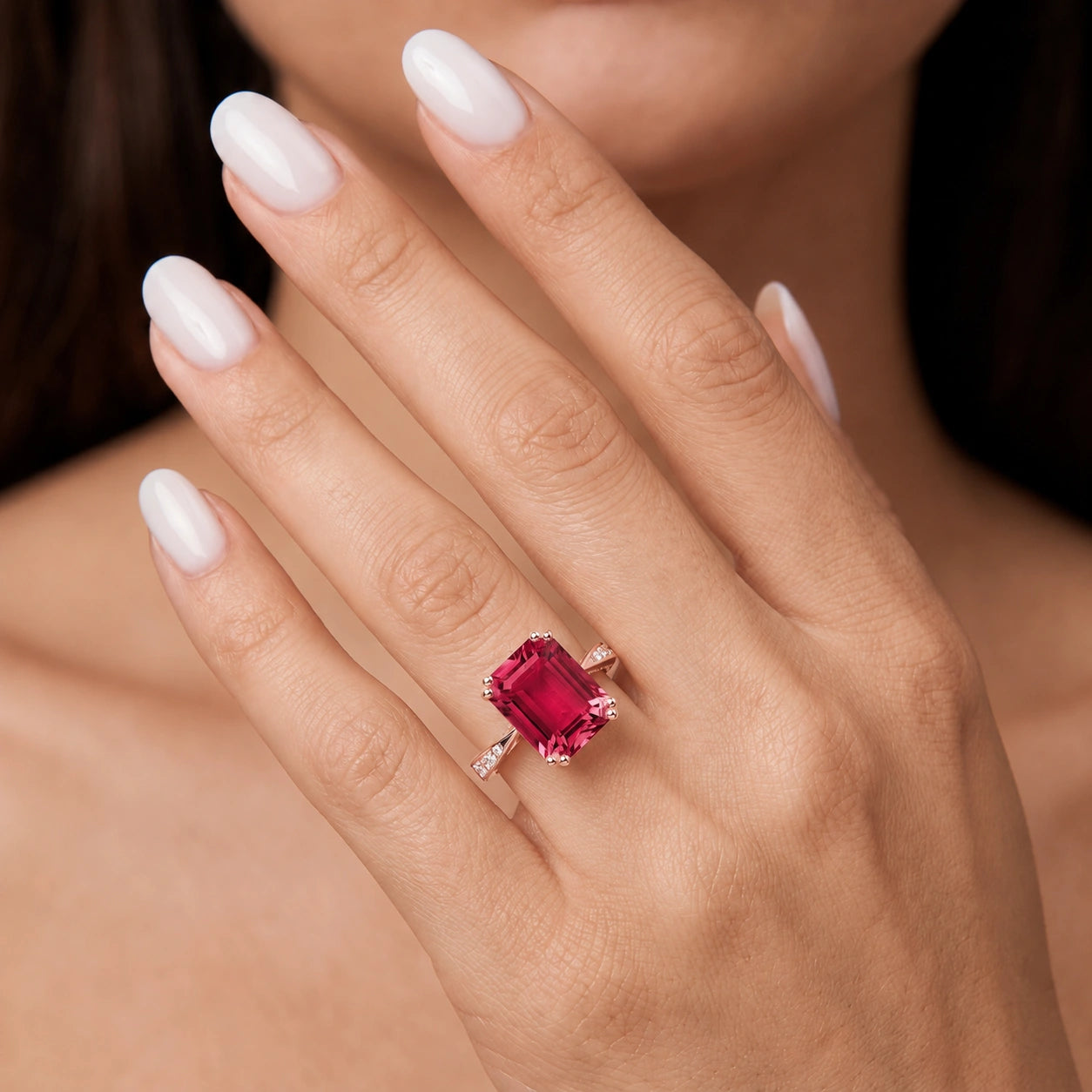 Rose Gold Ruby & Diamond — Simonetta