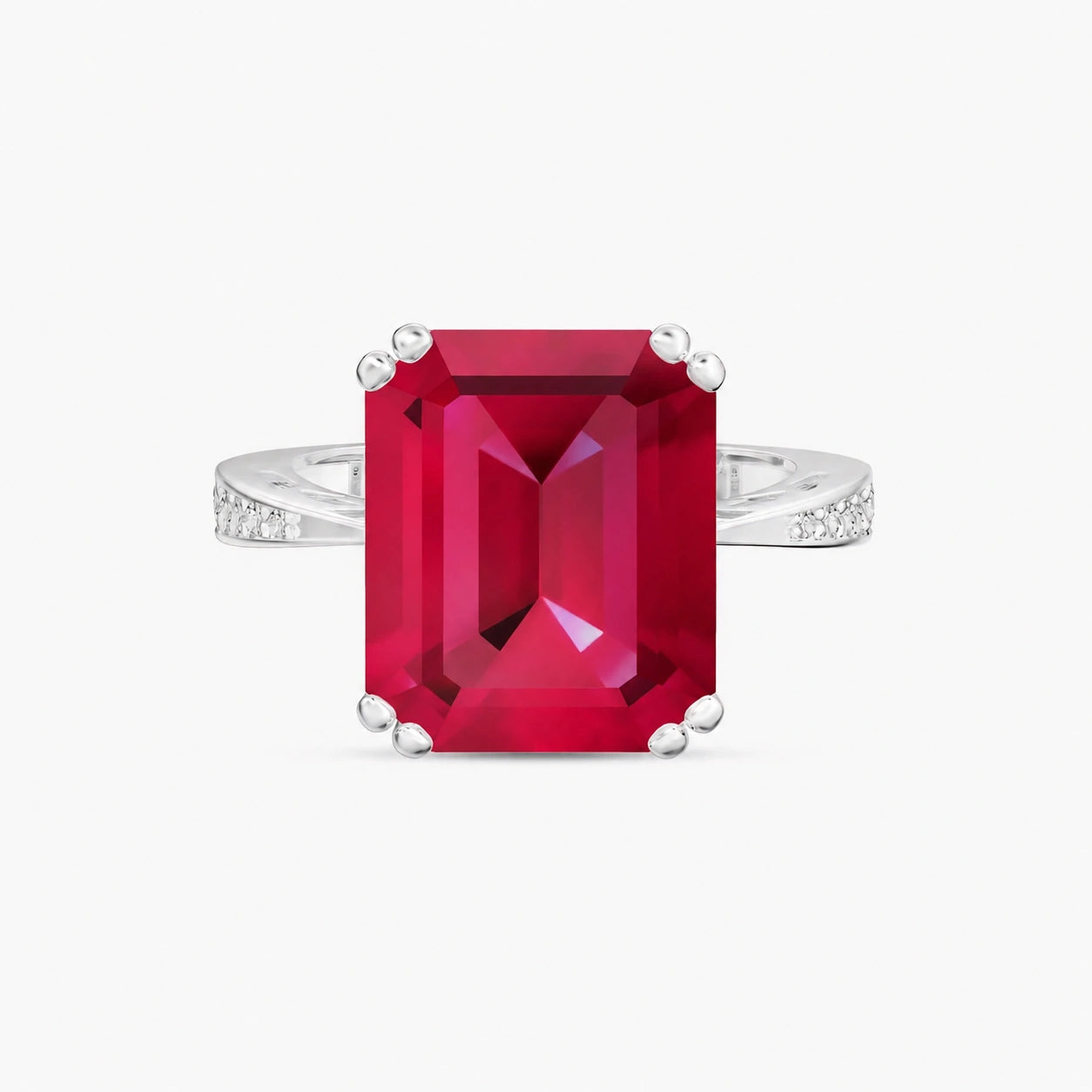 White Gold Ruby & Diamond — Simonetta
