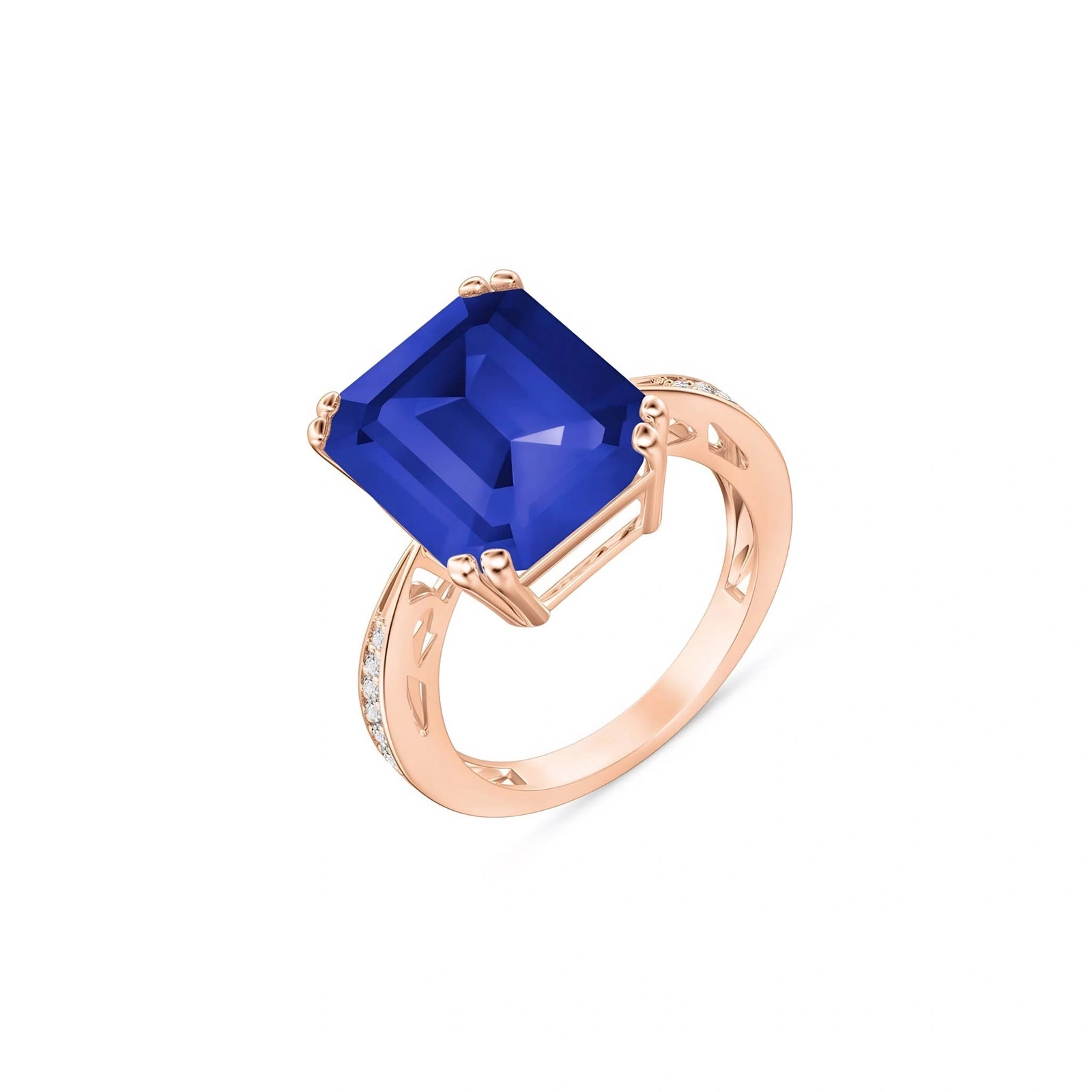 Rose Gold Sapphire & Diamond — Simonetta