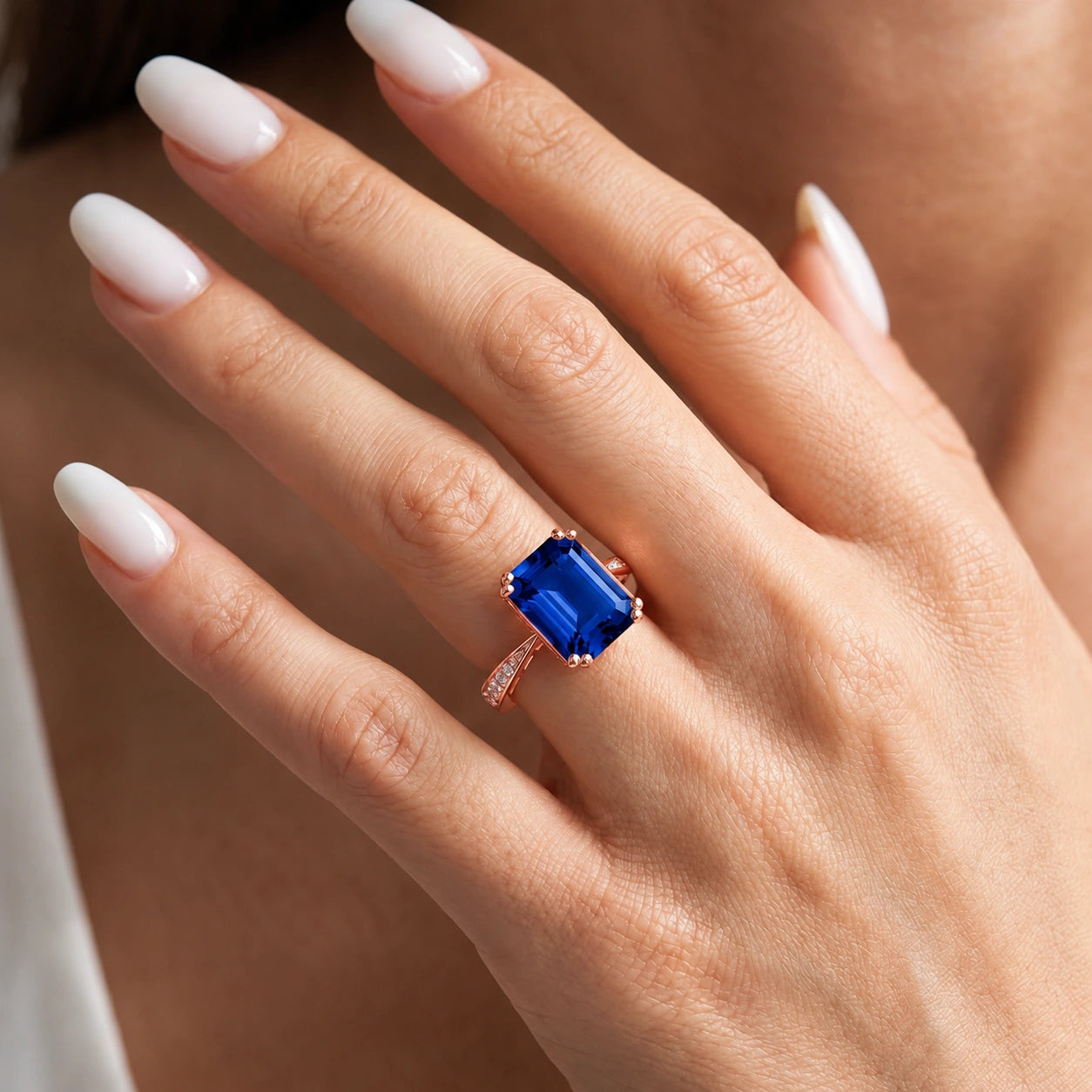 Rose Gold Sapphire & Diamond — Simonetta