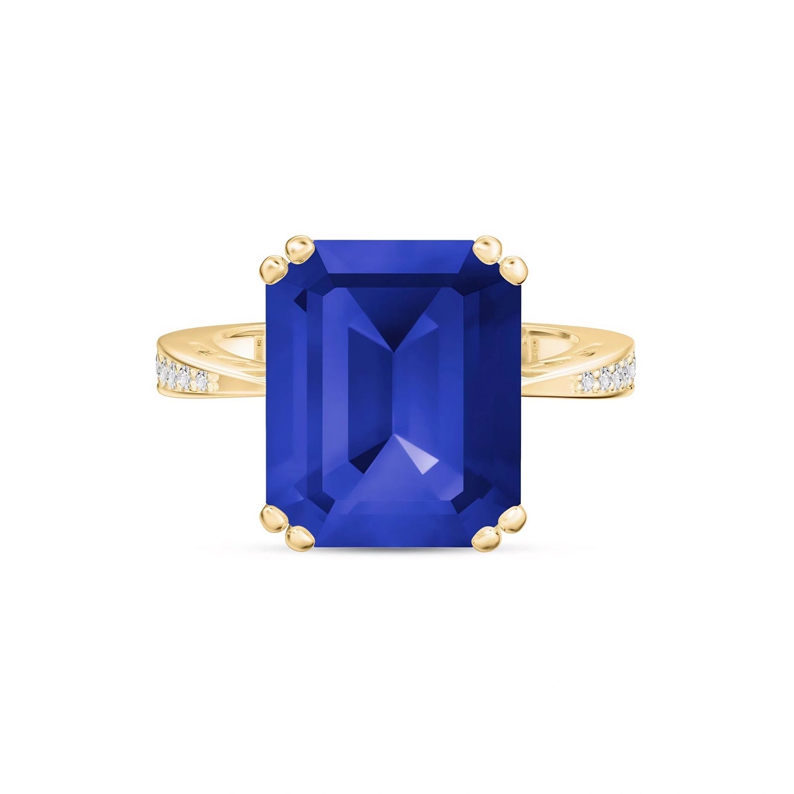 Yellow Gold Sapphire & Diamond — Simonetta