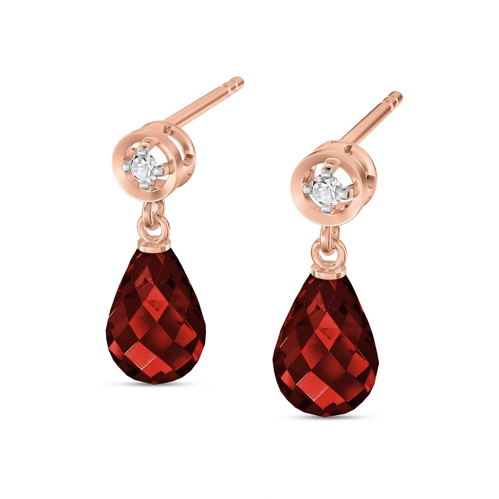 Rose Gold Diamond & Garnet — Mariaaugusta