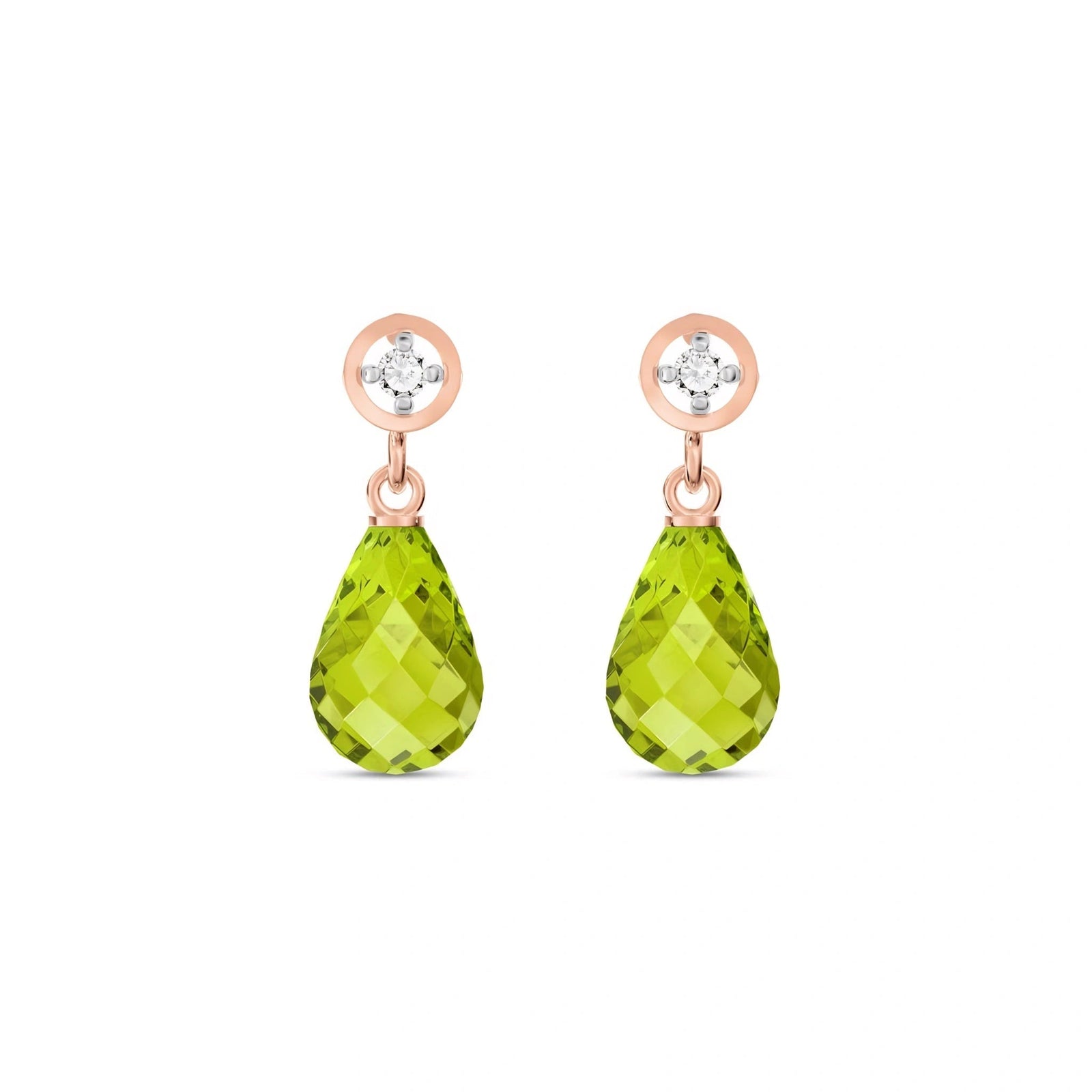 Rose Gold Diamond & Peridot — Mariaaugusta
