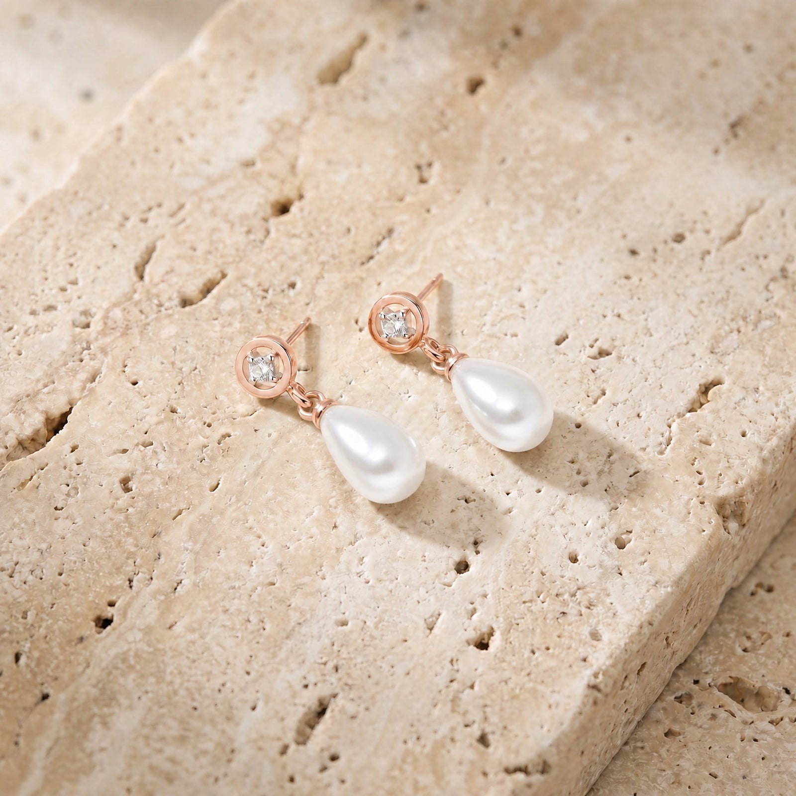 Rose Gold Pearl & Diamond — Mariaaugusta