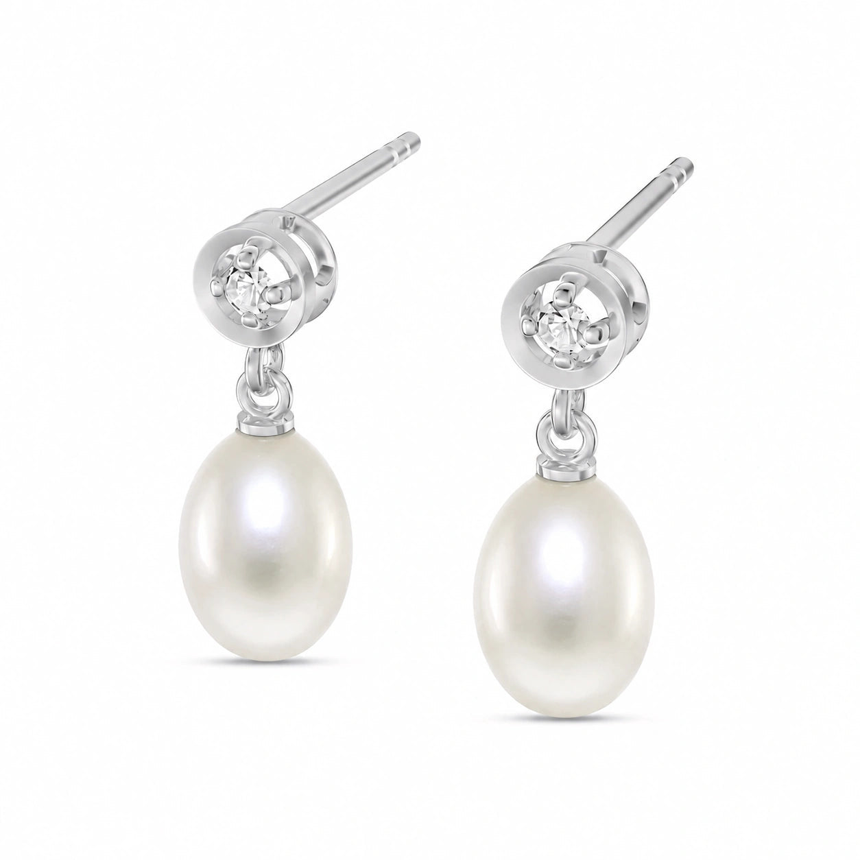 White Gold Pearl & Diamond — Mariaaugusta
