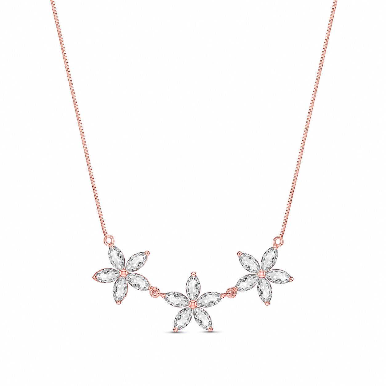 Rose Gold Classic Necklace Amethyst 10K — Fiorella