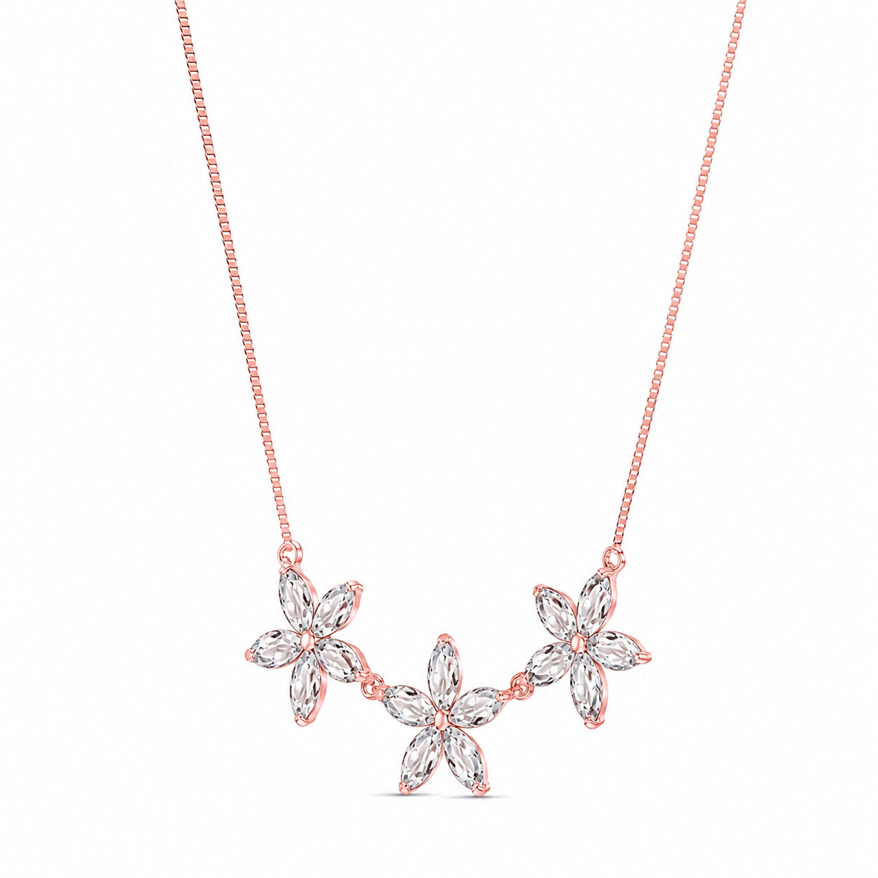 Rose Gold Classic Necklace Amethyst 10K — Fiorella