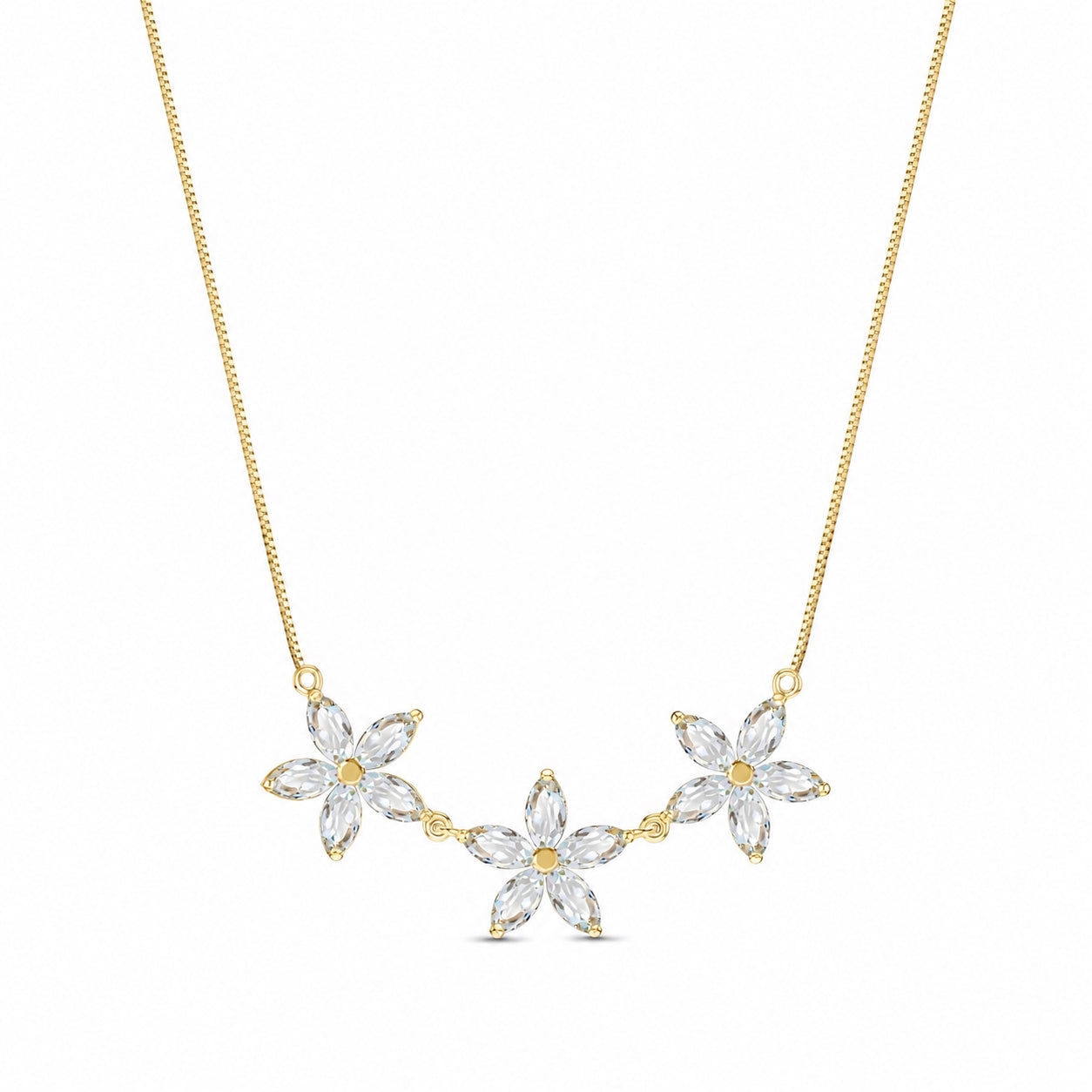 Yellow Gold Classic Necklace Amethyst 10K — Fiorella