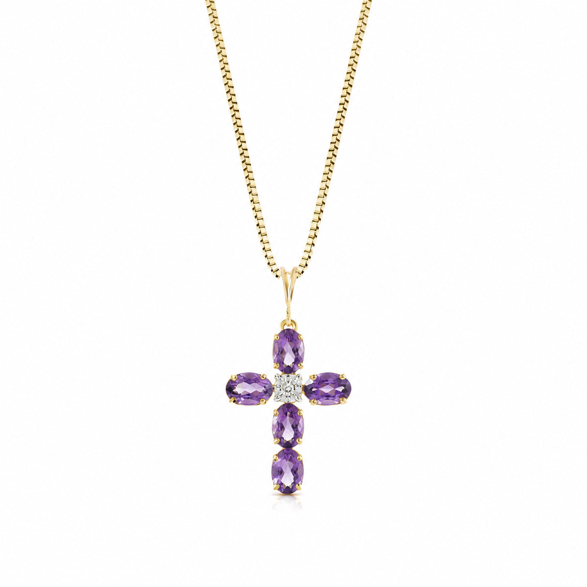 Yellow Gold Grace Necklace Ruby 10K — Nadia