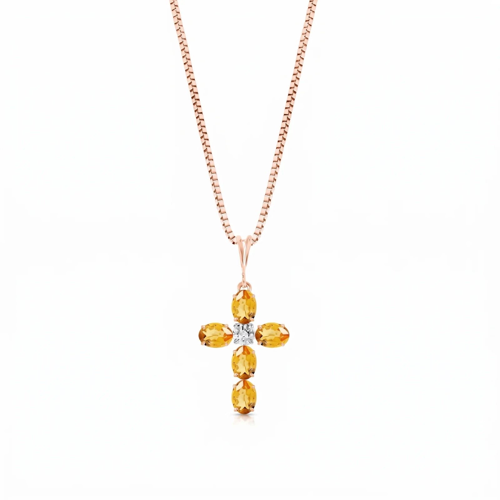 Rose Gold Grace Necklace Tanzanite 10K — Nadia