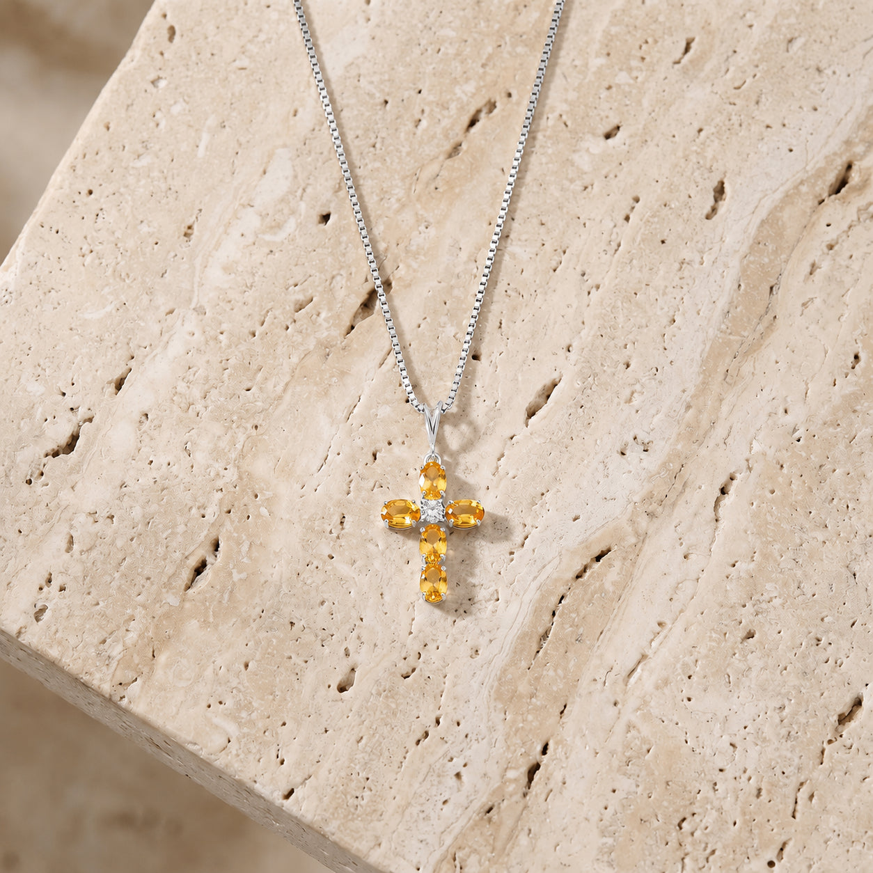 White Gold Grace Necklace Tanzanite 10K — Nadia