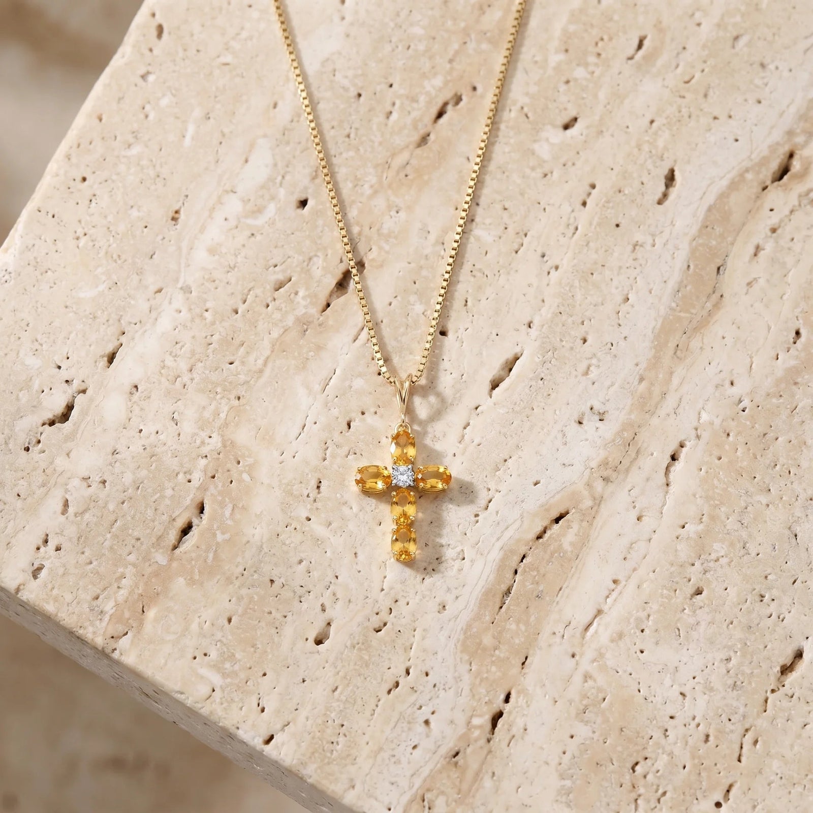 Yellow Gold Grace Necklace Tanzanite 10K — Nadia