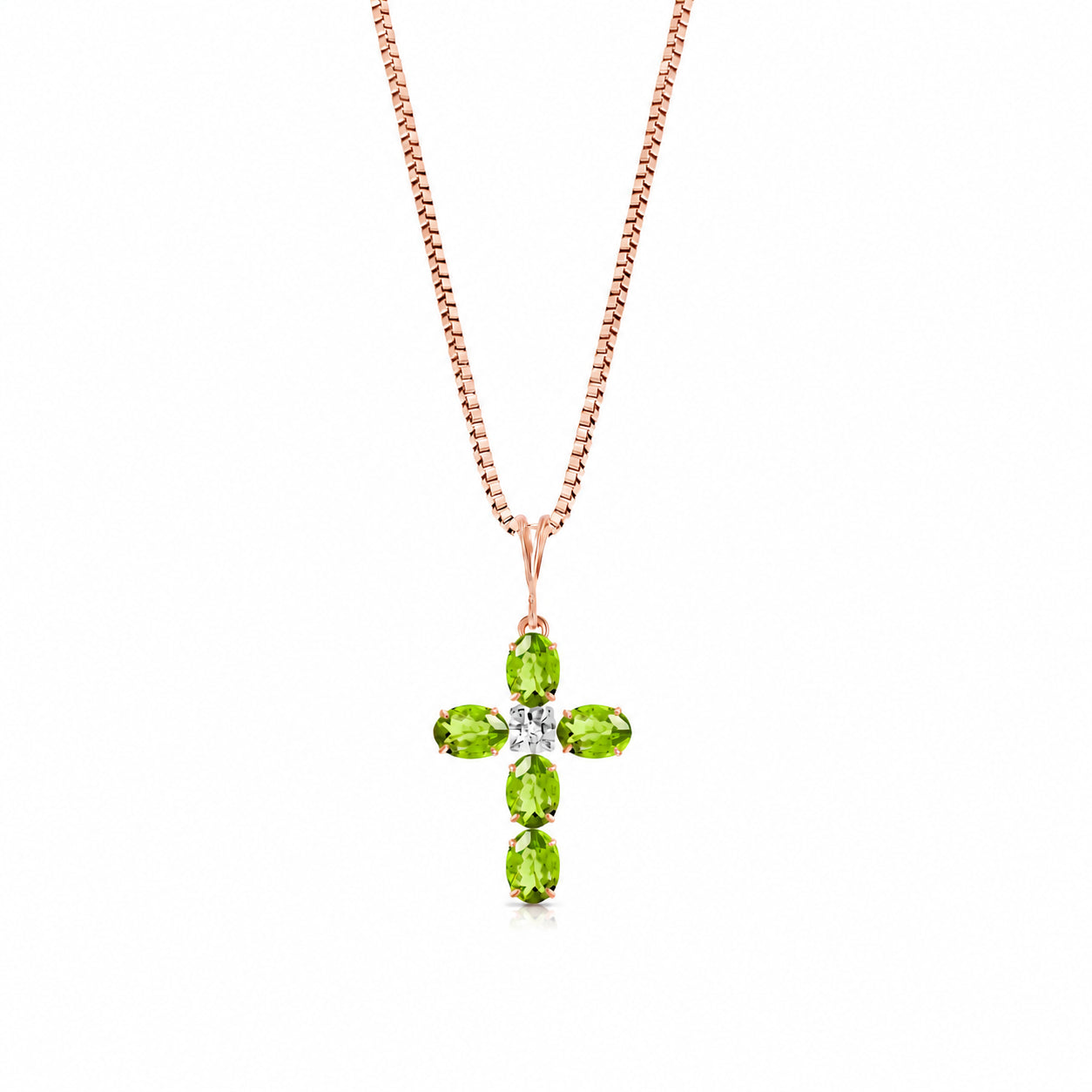 Rose Gold Grace Necklace Amethyst 10K — Nadia
