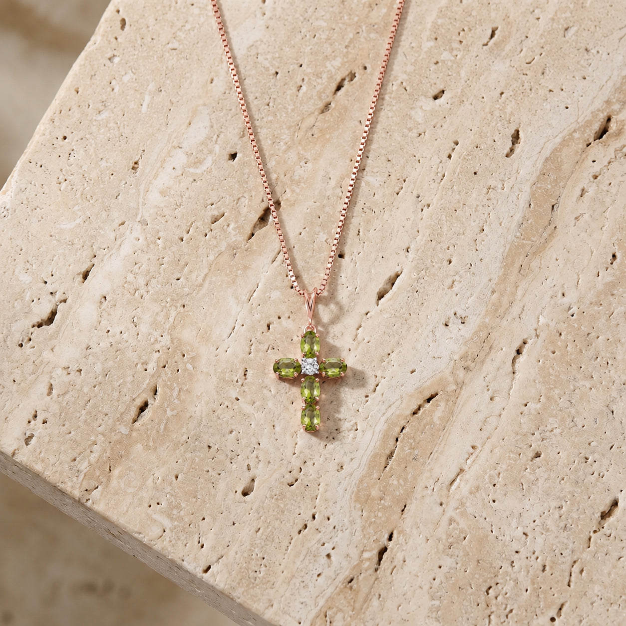 Rose Gold Grace Necklace Amethyst 10K — Nadia