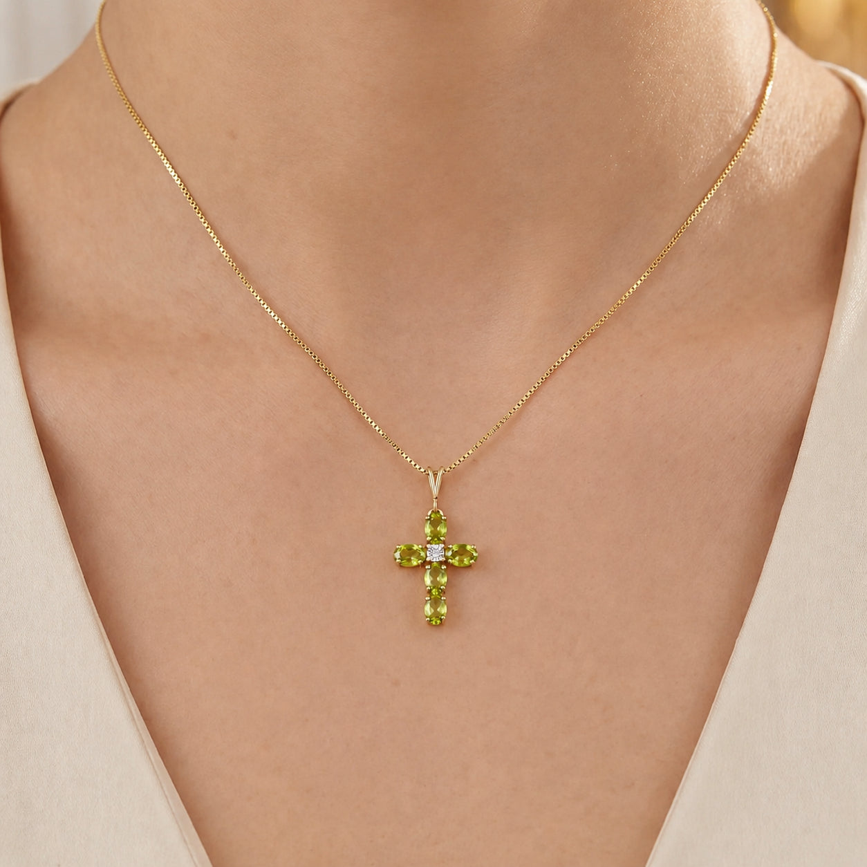 Yellow Gold Grace Necklace Amethyst 10K — Nadia