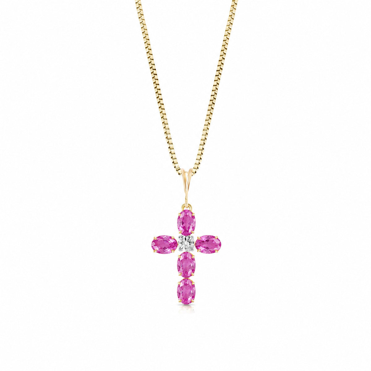 Yellow Gold Grace Necklace Aquamarine 10K — Nadia