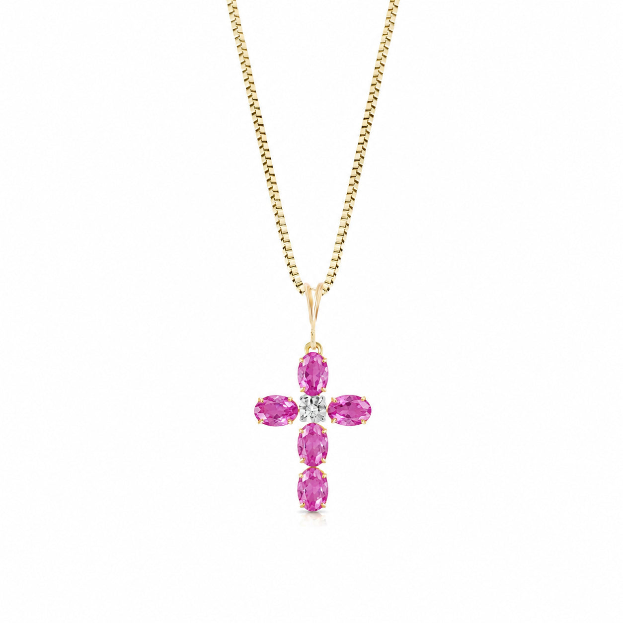 Yellow Gold Grace Necklace Aquamarine 10K — Nadia