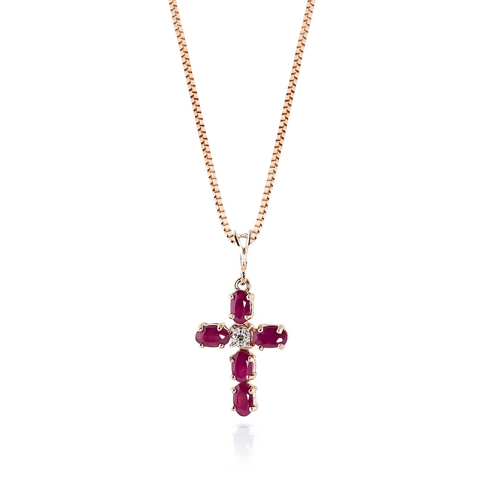 Rose Gold Grace Necklace Pink Topaz 10K — Nadia