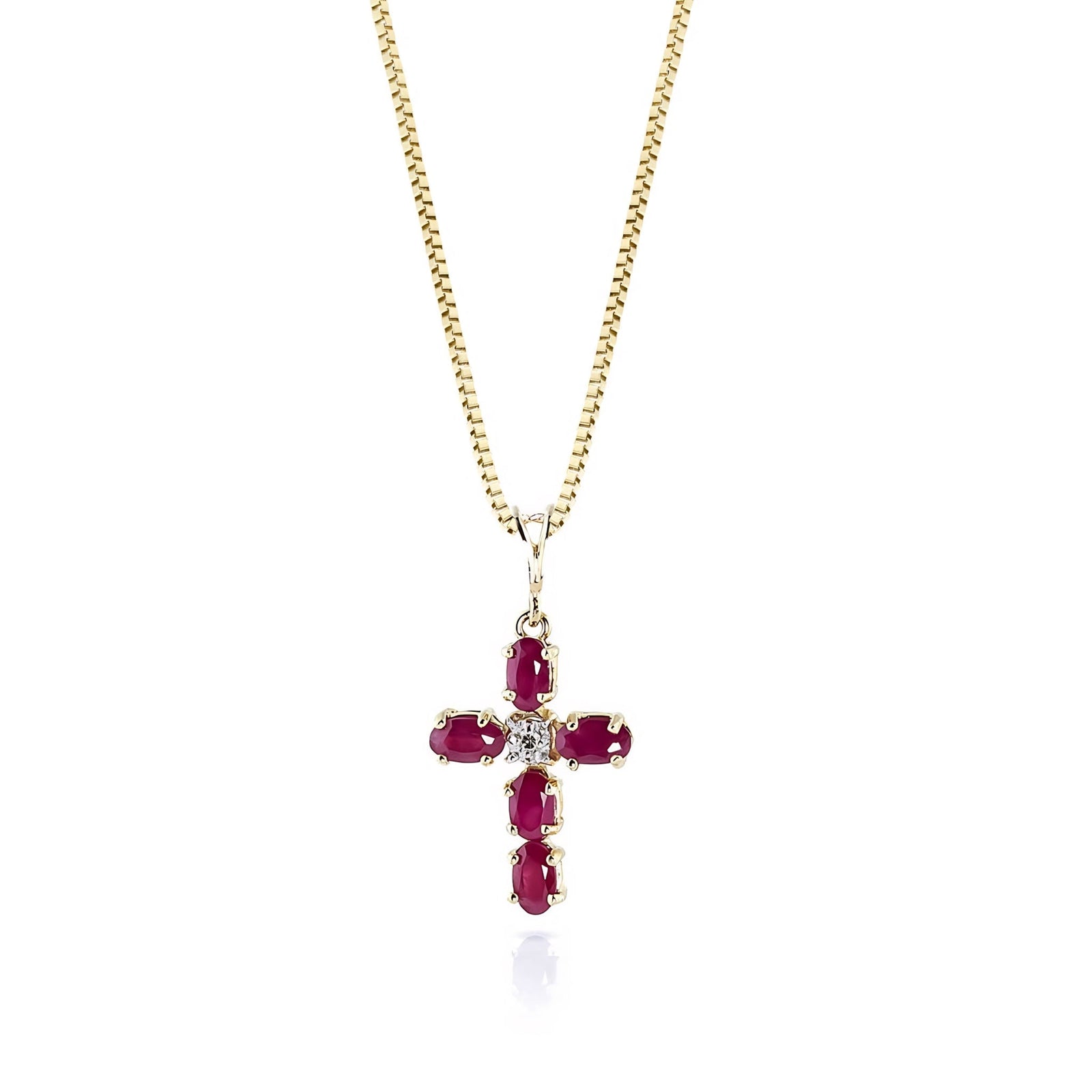 Yellow Gold Grace Necklace Pink Topaz 10K — Nadia