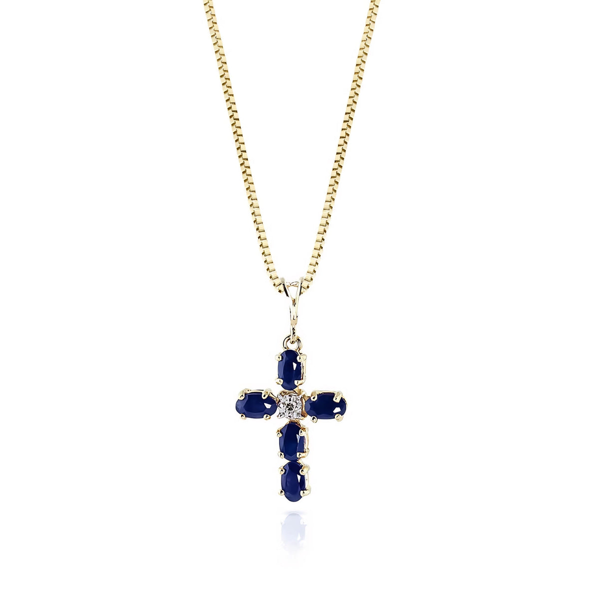 Yellow Gold Grace Necklace Garnet 10K — Nadia