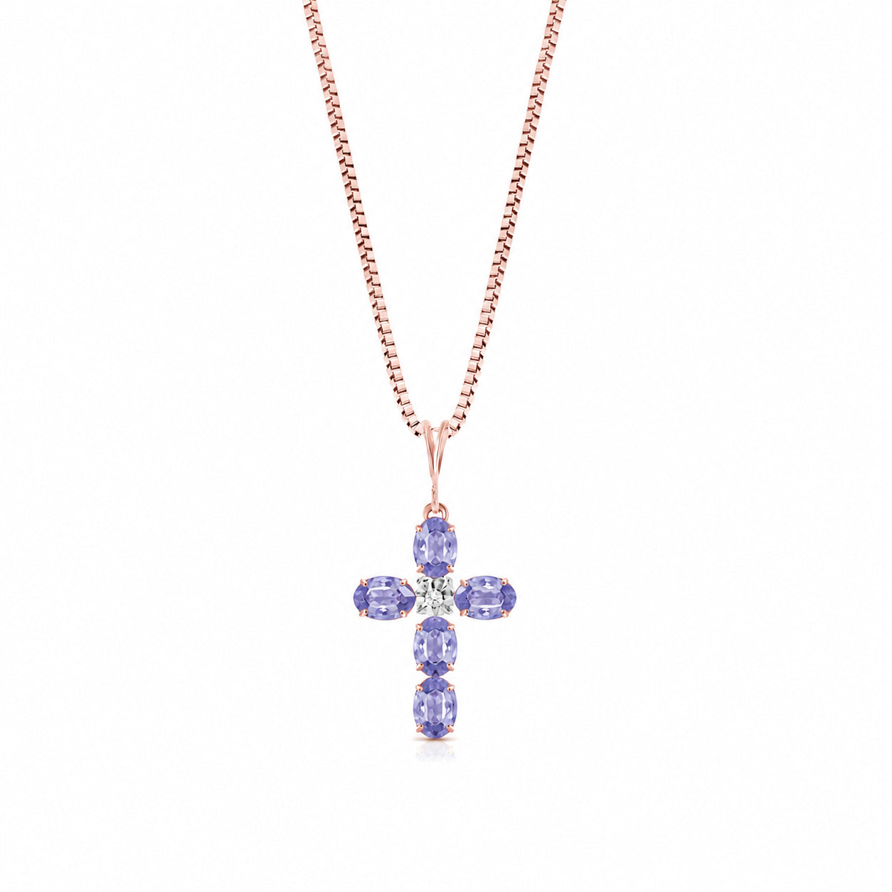 Rose Gold Grace Necklace Citrine 10K — Nadia