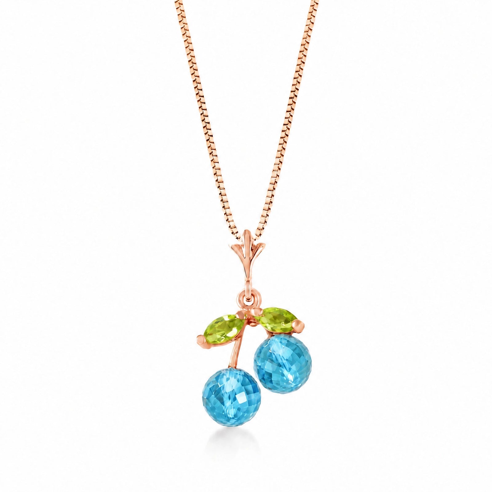 Rose Gold Peridot & Blue Topaz — Edda