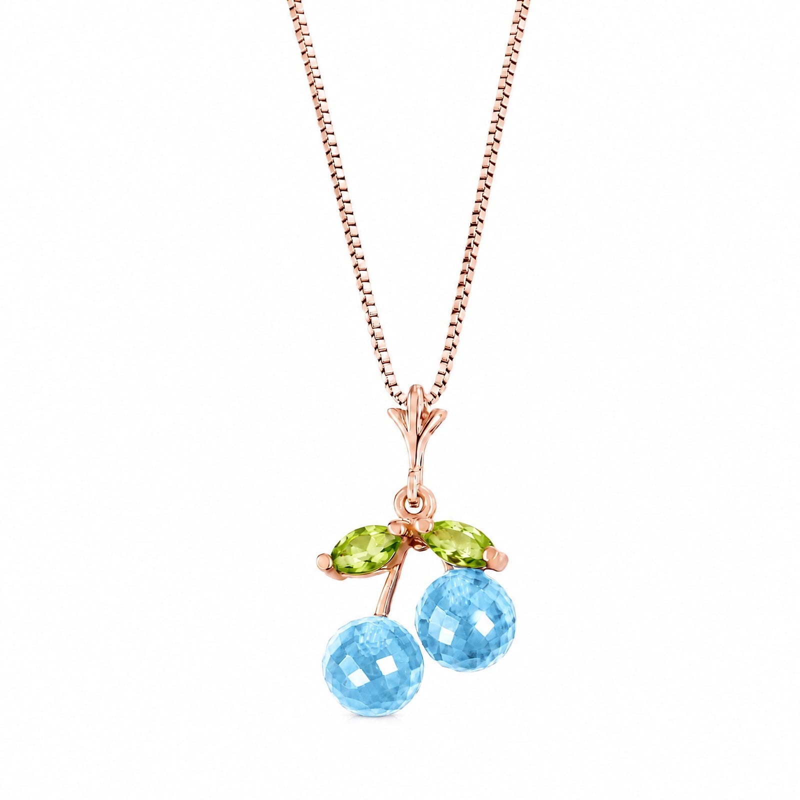 Rose Gold Peridot & Blue Topaz — Edda